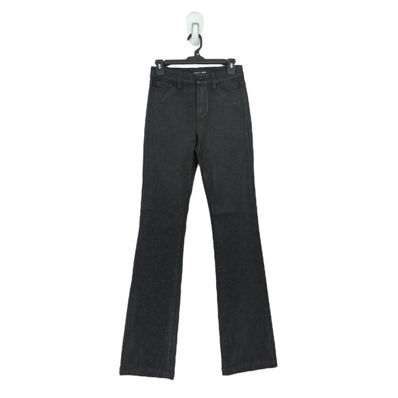 Morris Co x Paige Women 23 High Rise Manhattan Jeans Black Mallow Floral Coated - Picture 2 of 9